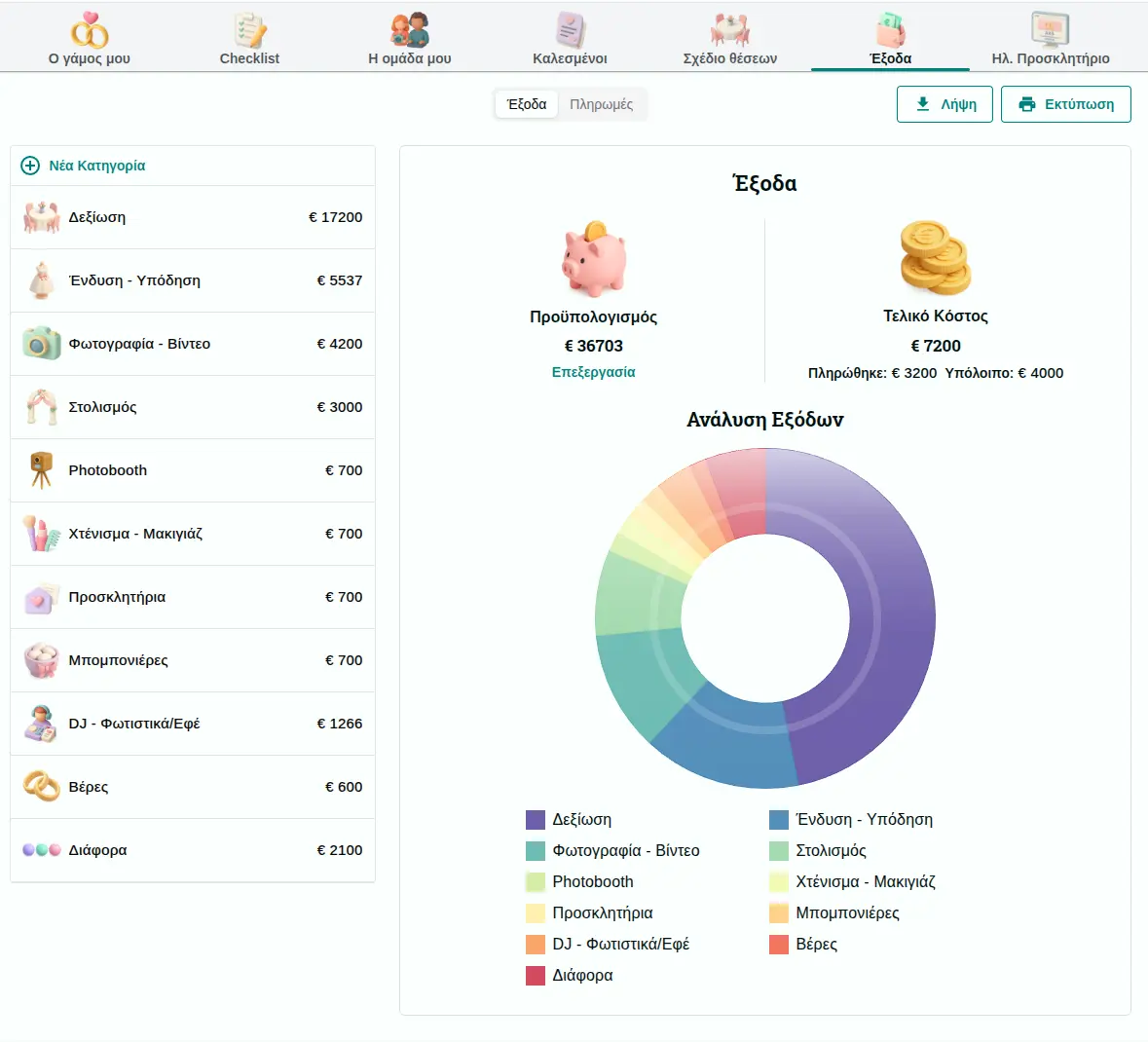 Δωρεάν Εργαλείο Εξόδων Γάμου