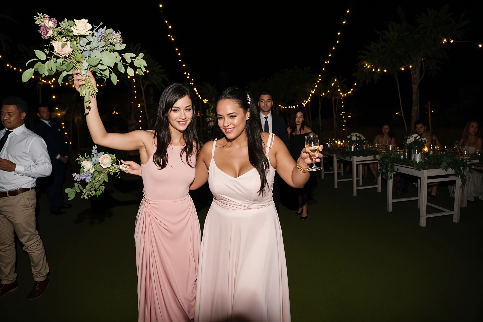 Guests on the Dance Floor at a Wedding Reception