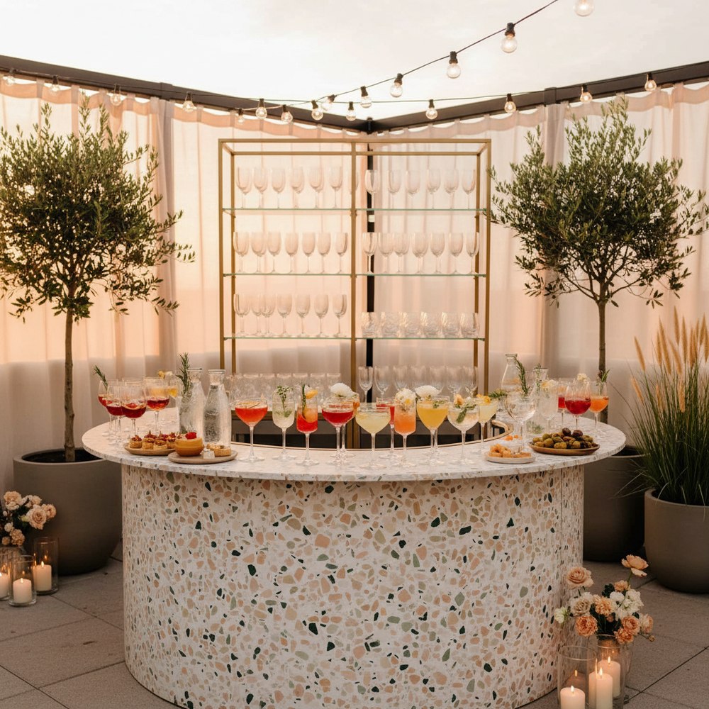 16 ιδέες για pre-ceremony cocktail hour για ένα ζεστό καλωσόρισμα στον γάμο σας