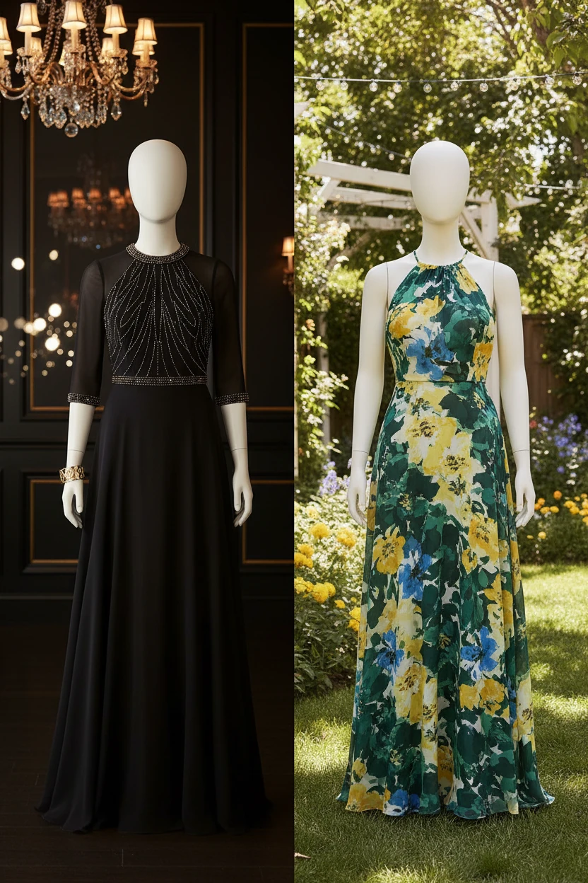 mother of the bride helping her daughter, the bride, put on her wedding dress