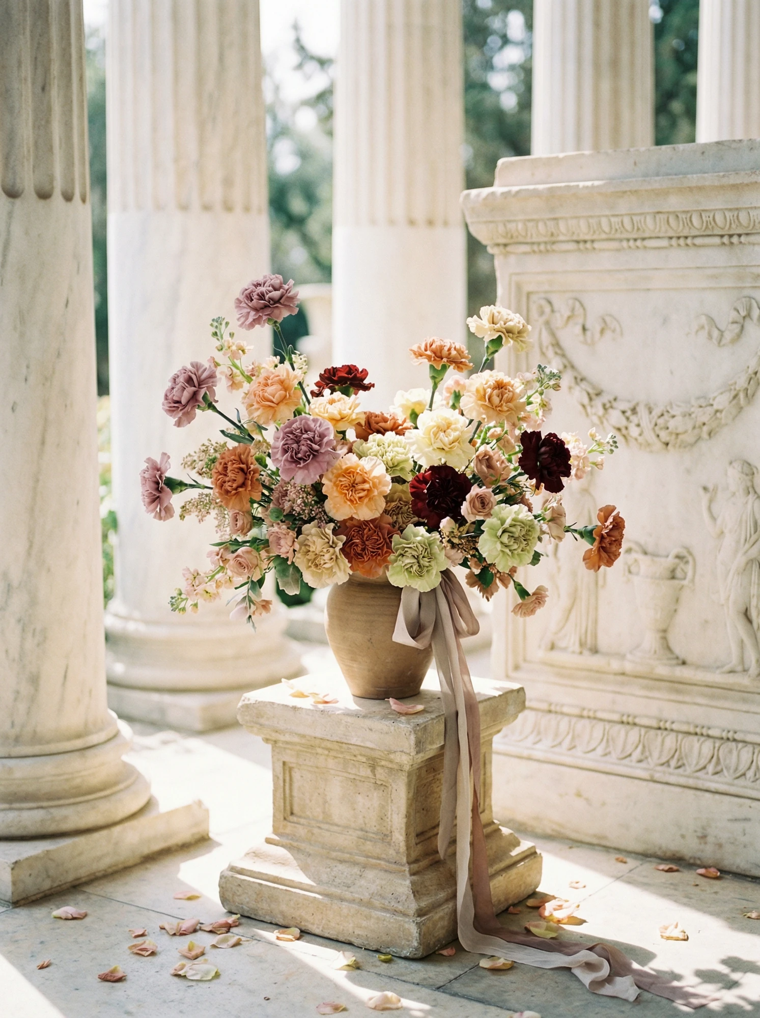 carnation wedding bouquet