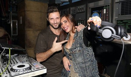 Dj John Micro with Maggie Charalambidou