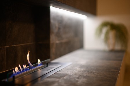 Fireplace Villa Botanica Suite